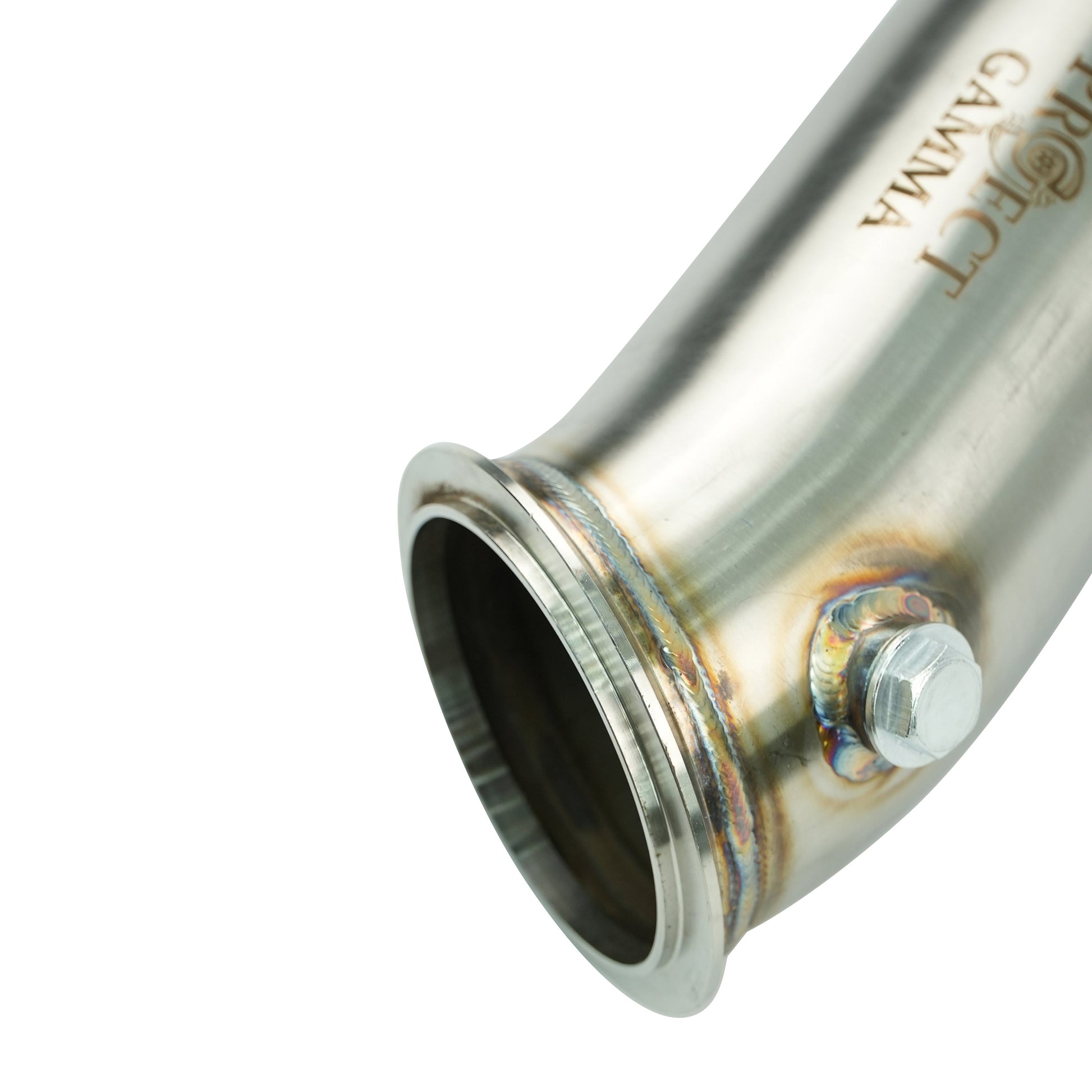 BMW N20 Stainless Steel Downpipe – Top View