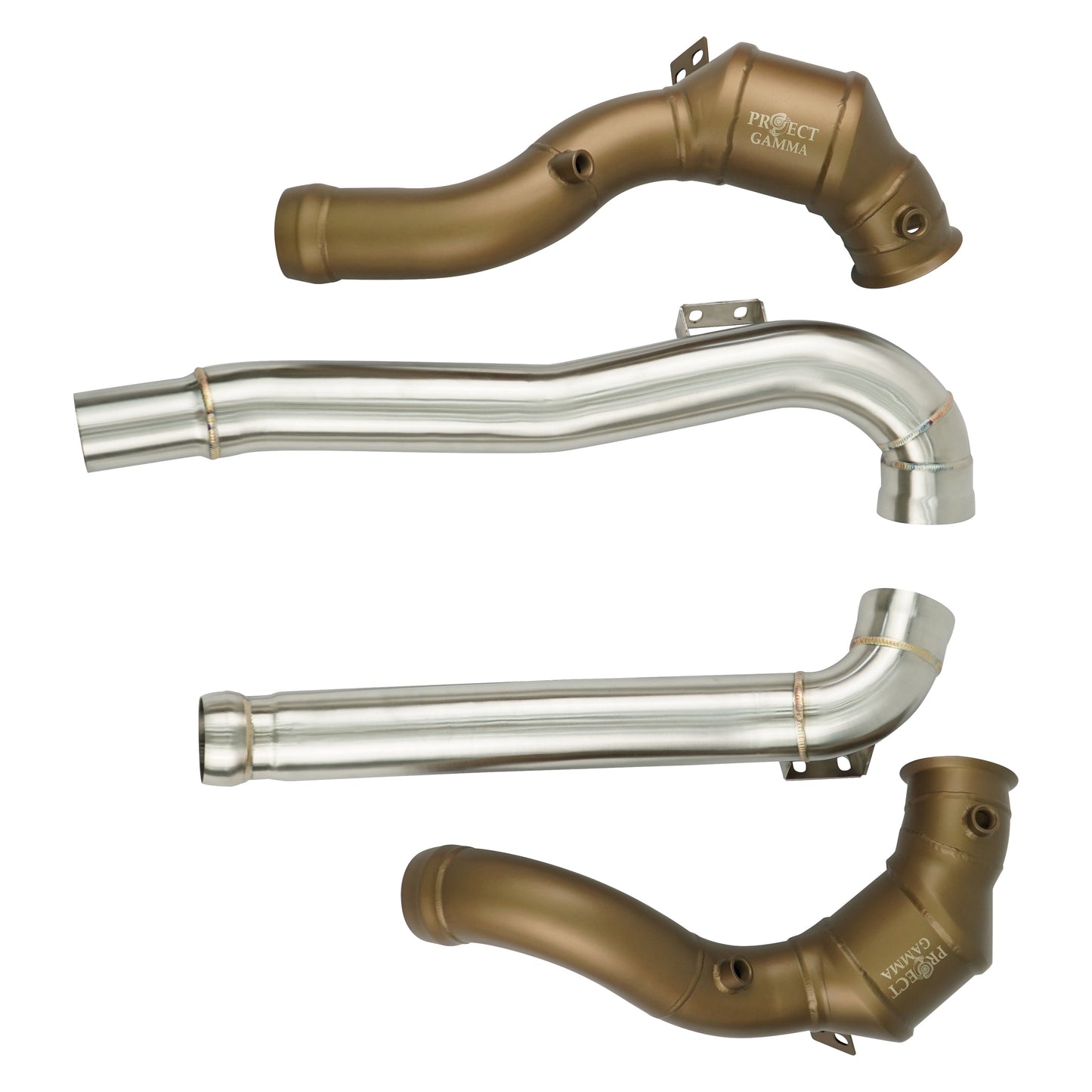 Mercedes AMG GT 200 Cell Downpipes Installed
