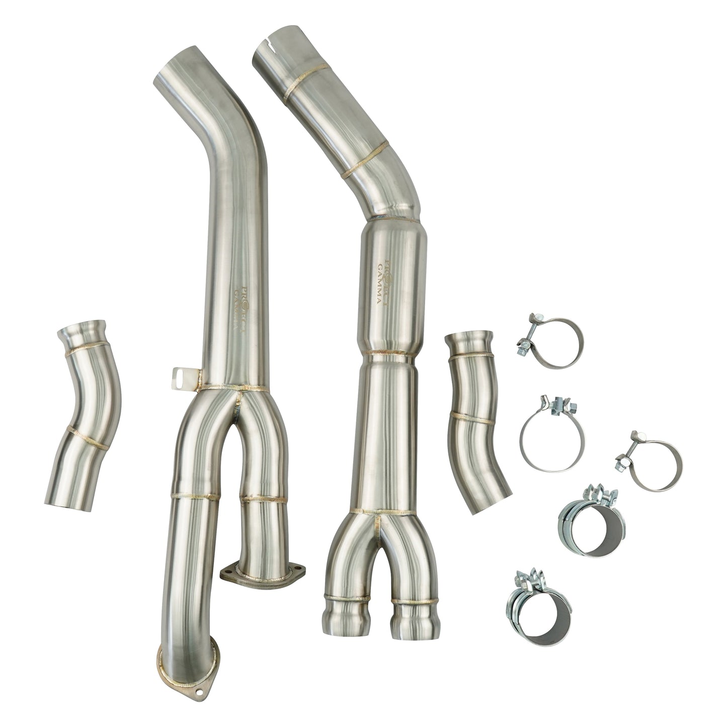 BMW G80 G82 Stainless Steel Mid-Pipes – Rear View
