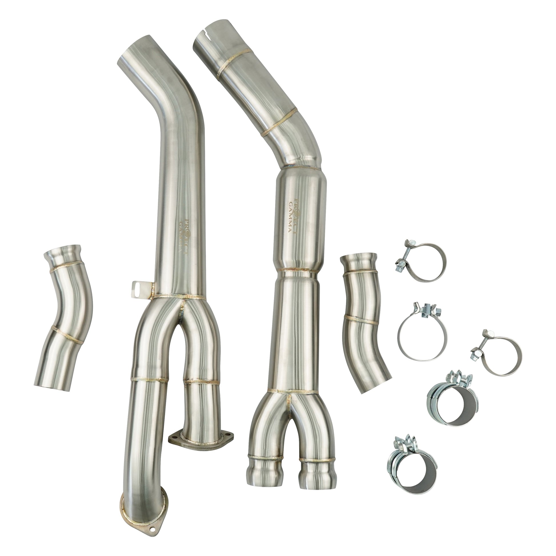 BMW G80 G82 Stainless Steel Mid-Pipes – Rear View