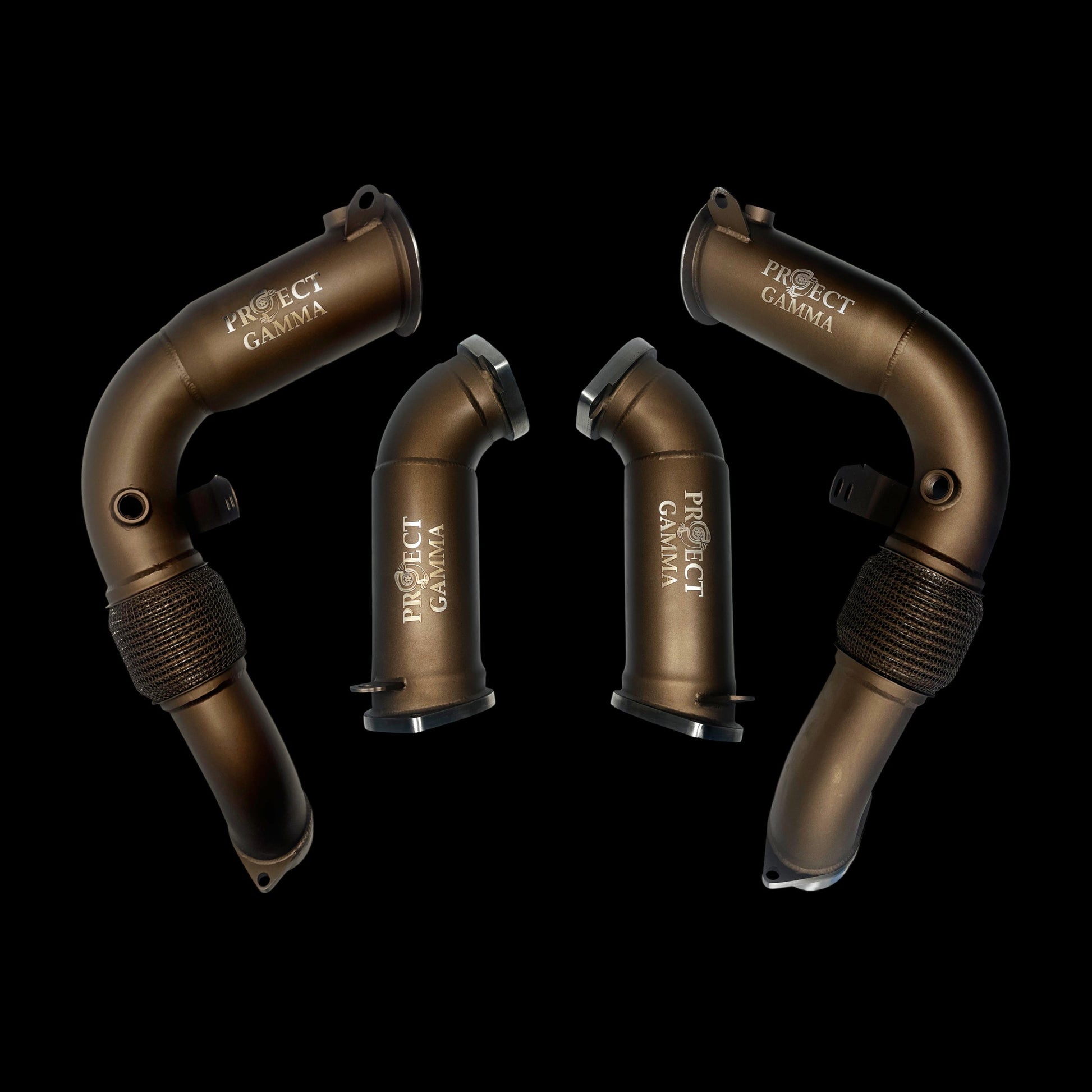 BMW M5 G90 Downpipes – 304 Stainless Steel CNC