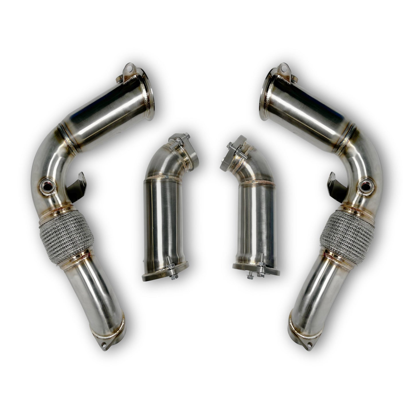 BMW M5 G90 G99 High-Flow Downpipes Installed