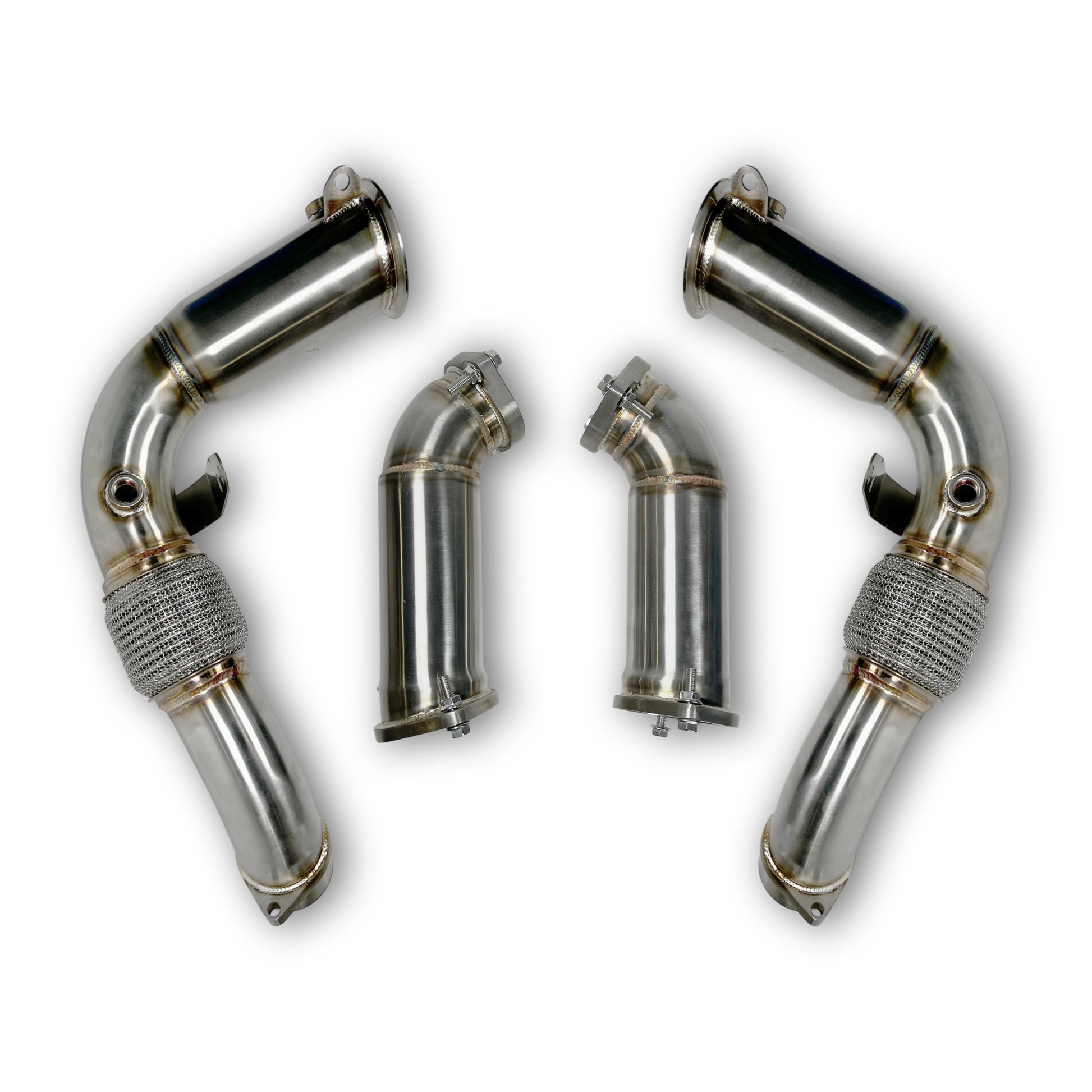 BMW M5 G90 G99 High-Flow Downpipes Installed