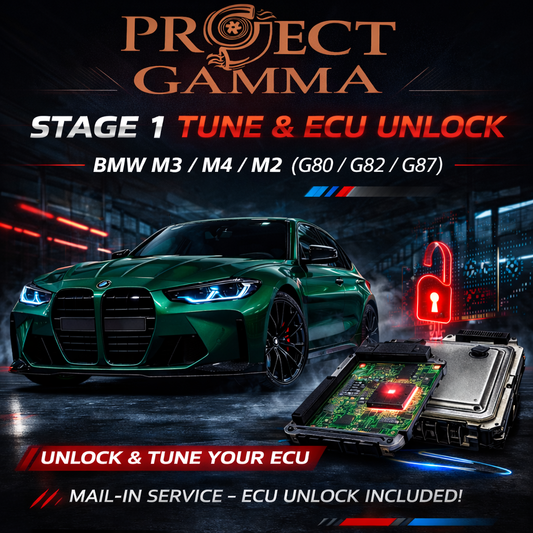 Project Gamma Stage 1 Tune + ECU Unlock Service for BMW M3 / M4 / M2 (G80 / G82 / G87)