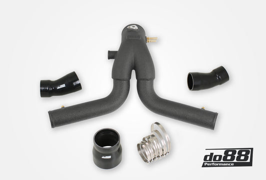 Porsche 991.1 Turbo 2013-15 Y-Rör, Svart för OEM IC